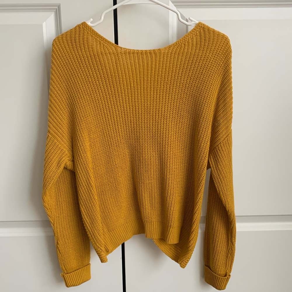 Cross Back Sweater